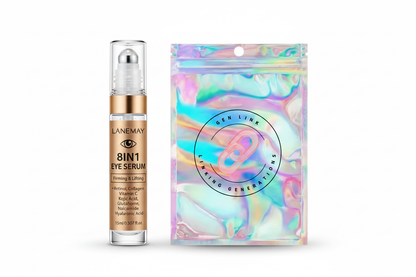 LANEMAY Eye Serum - Holographic GenLink Pouch Showcase